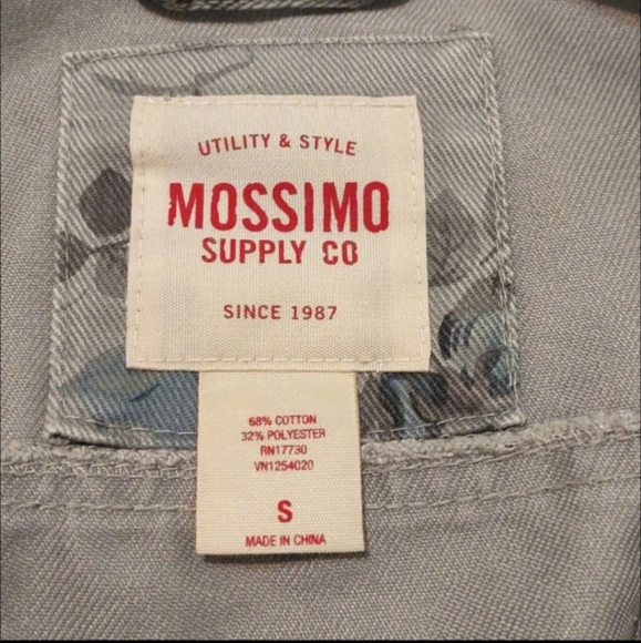 Women's retro grey/blue floral Mossimo jean jacket size small - Picture 5 of 6